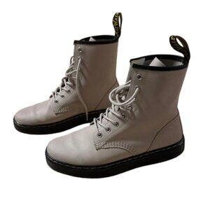 Dr. Martens Off-White Lace-Up Combat Boots
